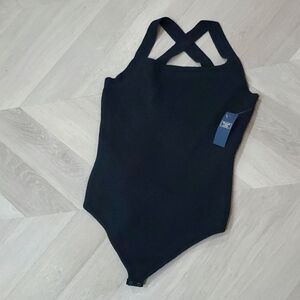 ✨️NWT Abercrombie Women’s black Knit bodysuit, Size Xl